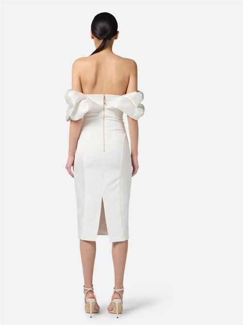 Duchess dress with 3D neckline ELISABETTA FRANCHI | AB71456E2.360